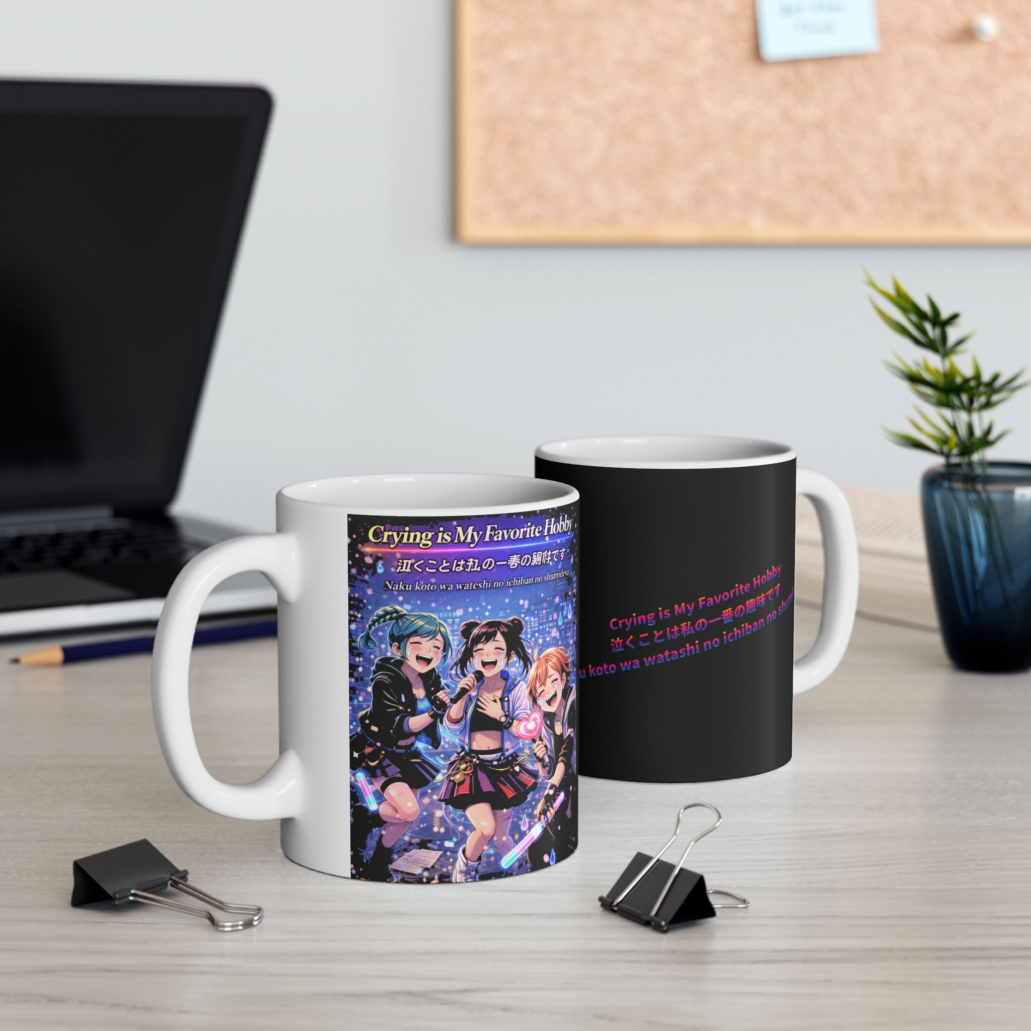 POP Series: Crying is My Favorite Hobby Ceramic Mug — 11 oz or 15 oz, Microwave + Dishwasher Safe