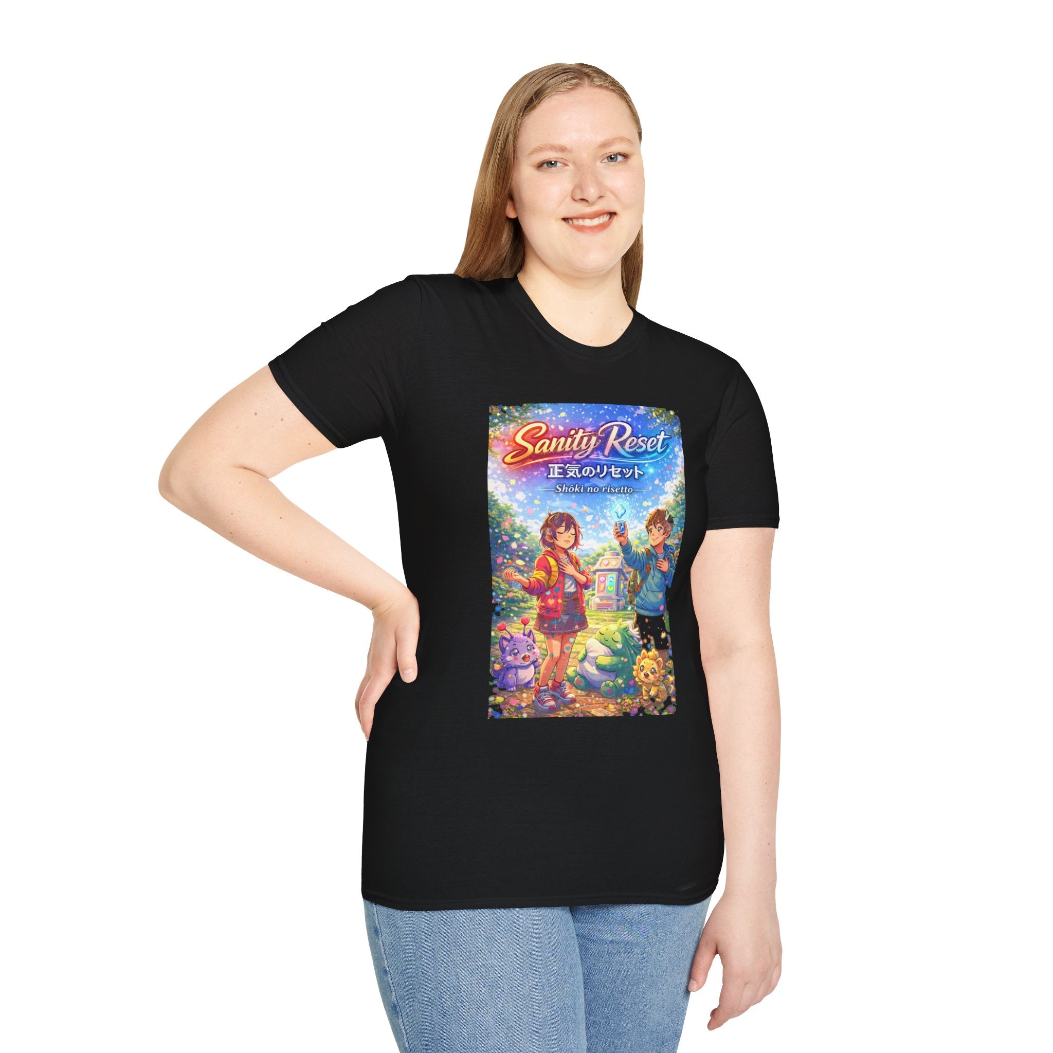MON Series: Sanity Reset Unisex Softstyle T-Shirt — Gildan 64000, Lightweight + Ultra-Soft