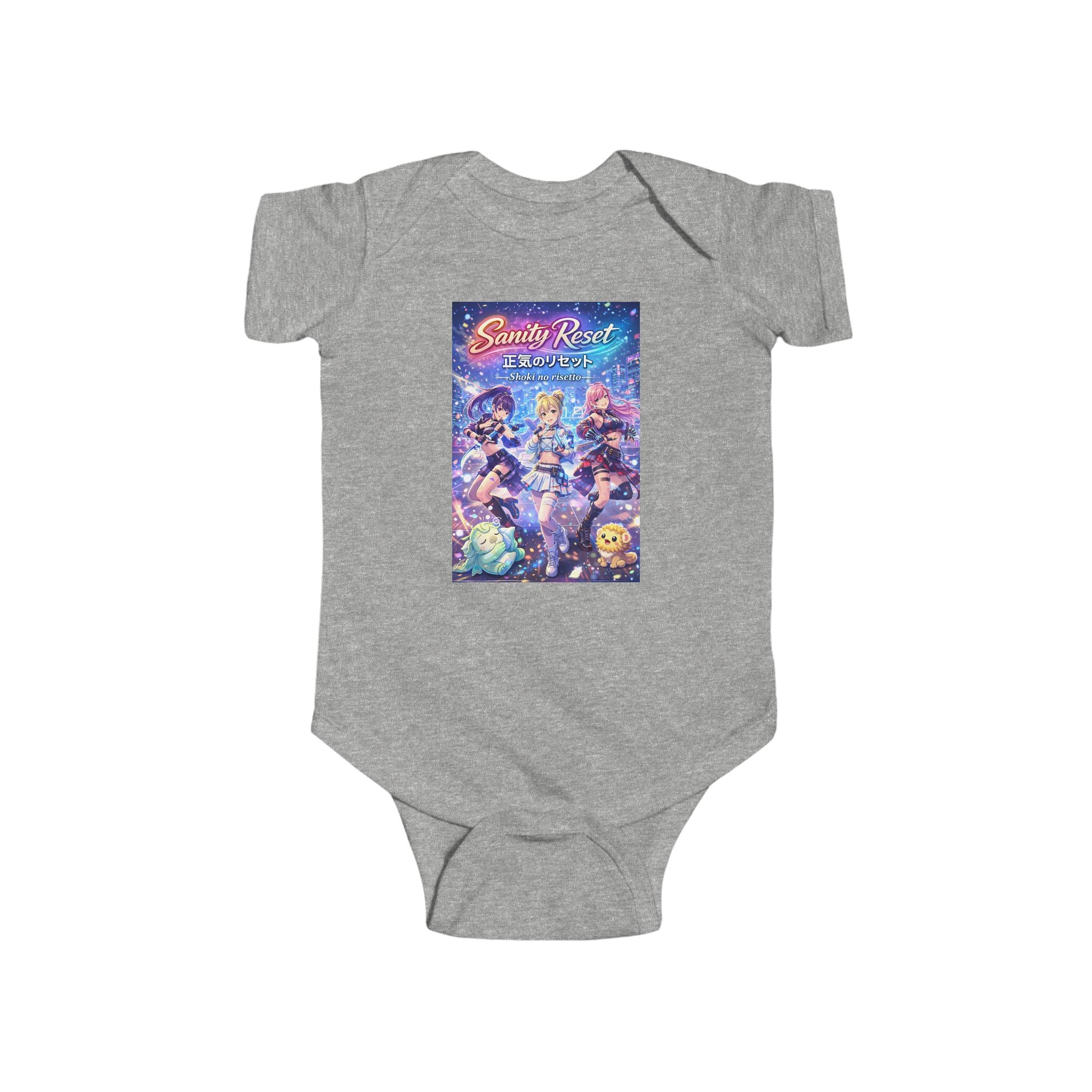 LIMITED LAUNCH DROP: Sanity Reset Infant Fine Jersey Bodysuit — Soft + Durable, Easy-Snap Closure
