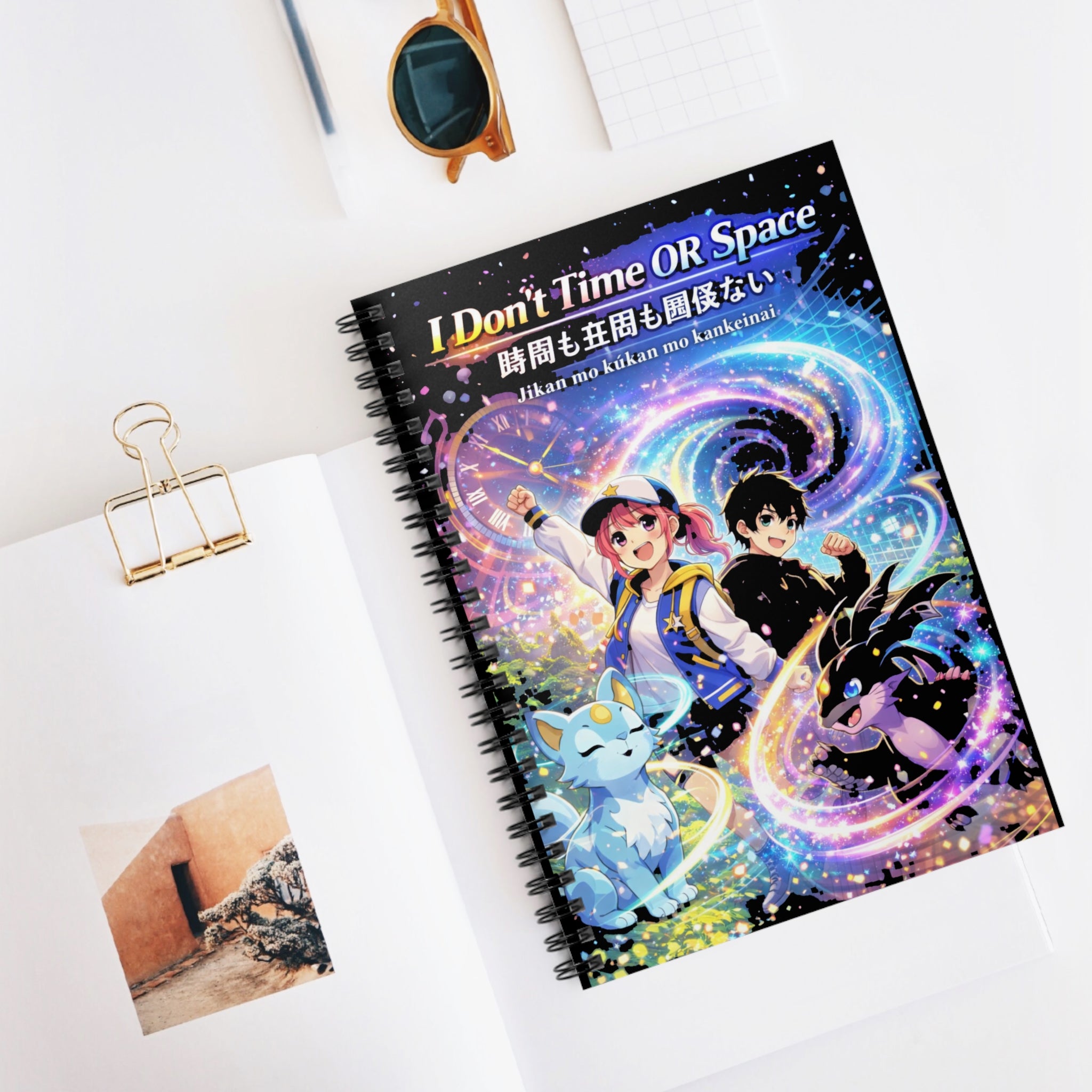 I Don't Time OR Space Spiral Notebook (Ruled Line) — 6" × 8", 118 Pages