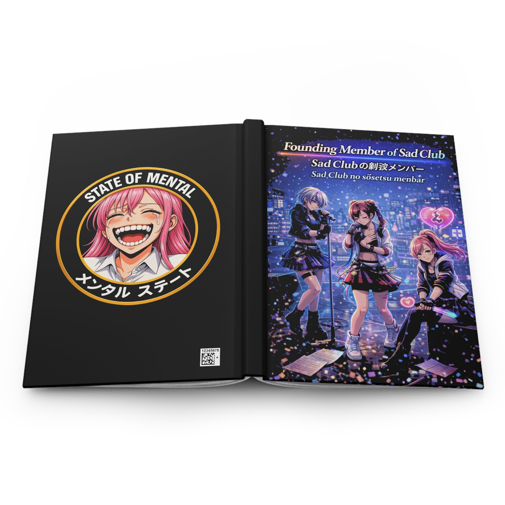 Founding Member of Sad Club Hardcover Journal (Matte) — 5.75" × 8", 150 Lined Pages