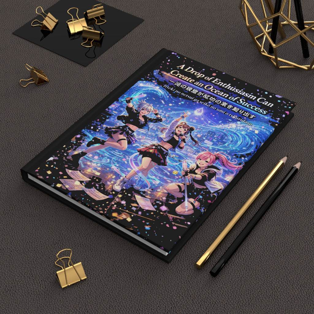 A Drop of Enthusiasm Can Create an Ocean of Success Hardcover Journal (Matte) — 5.75" × 8", 150 Lined Pages