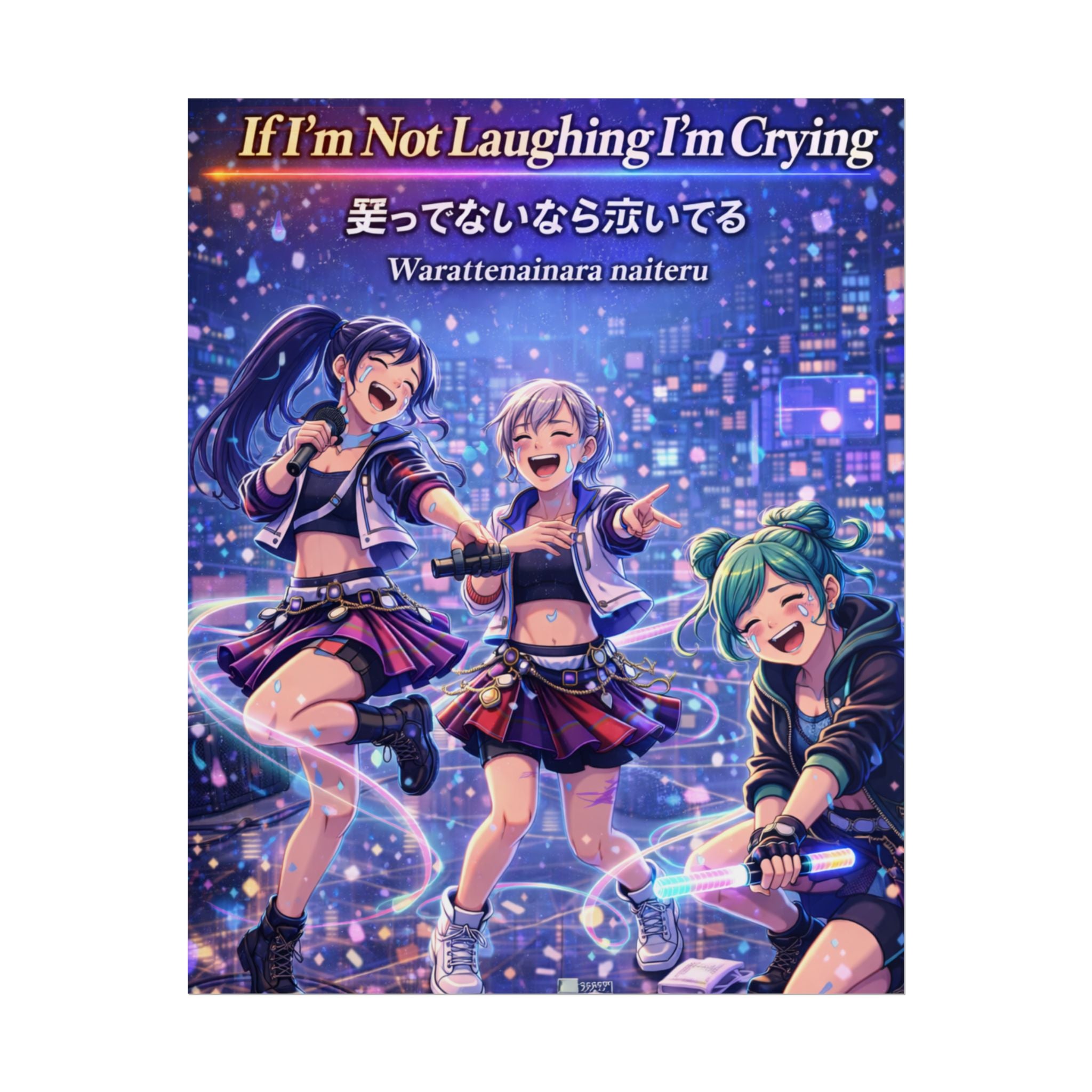 POP Series: If I'm Not Laughing I'm Crying Rolled Posters — Matte or Semi-Gloss