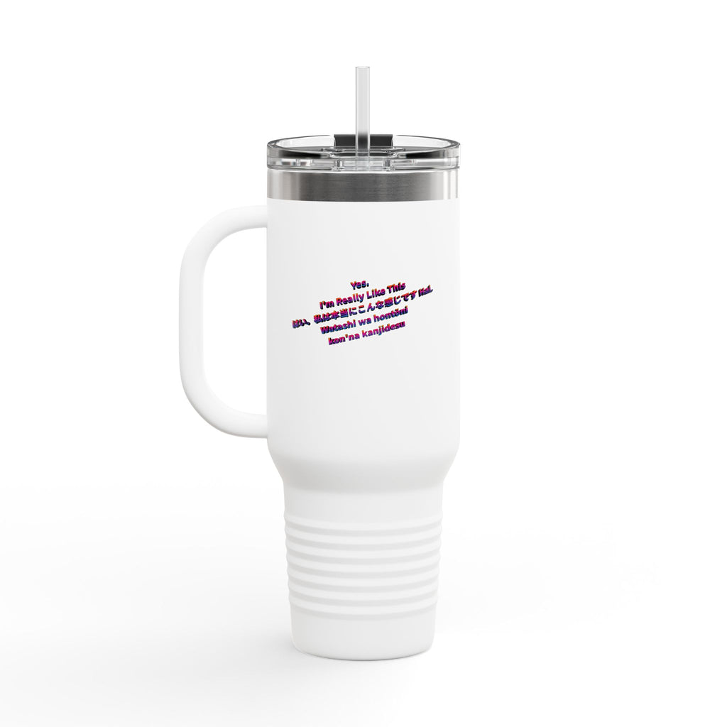 Yes. I’m Really Like This Insulated Travel Mug, 40 oz — Stainless Steel, Double-Wall Insulated