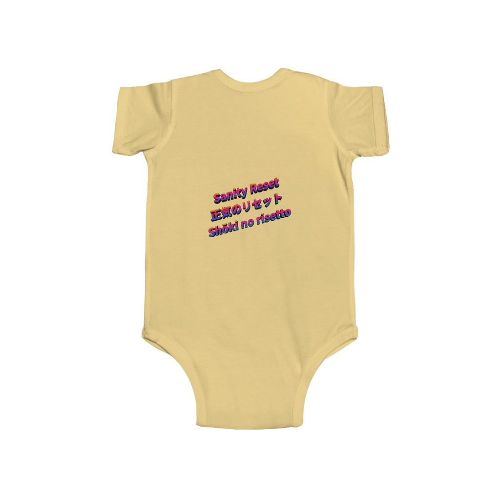 LIMITED LAUNCH DROP: Sanity Reset Infant Fine Jersey Bodysuit — Soft + Durable, Easy-Snap Closure