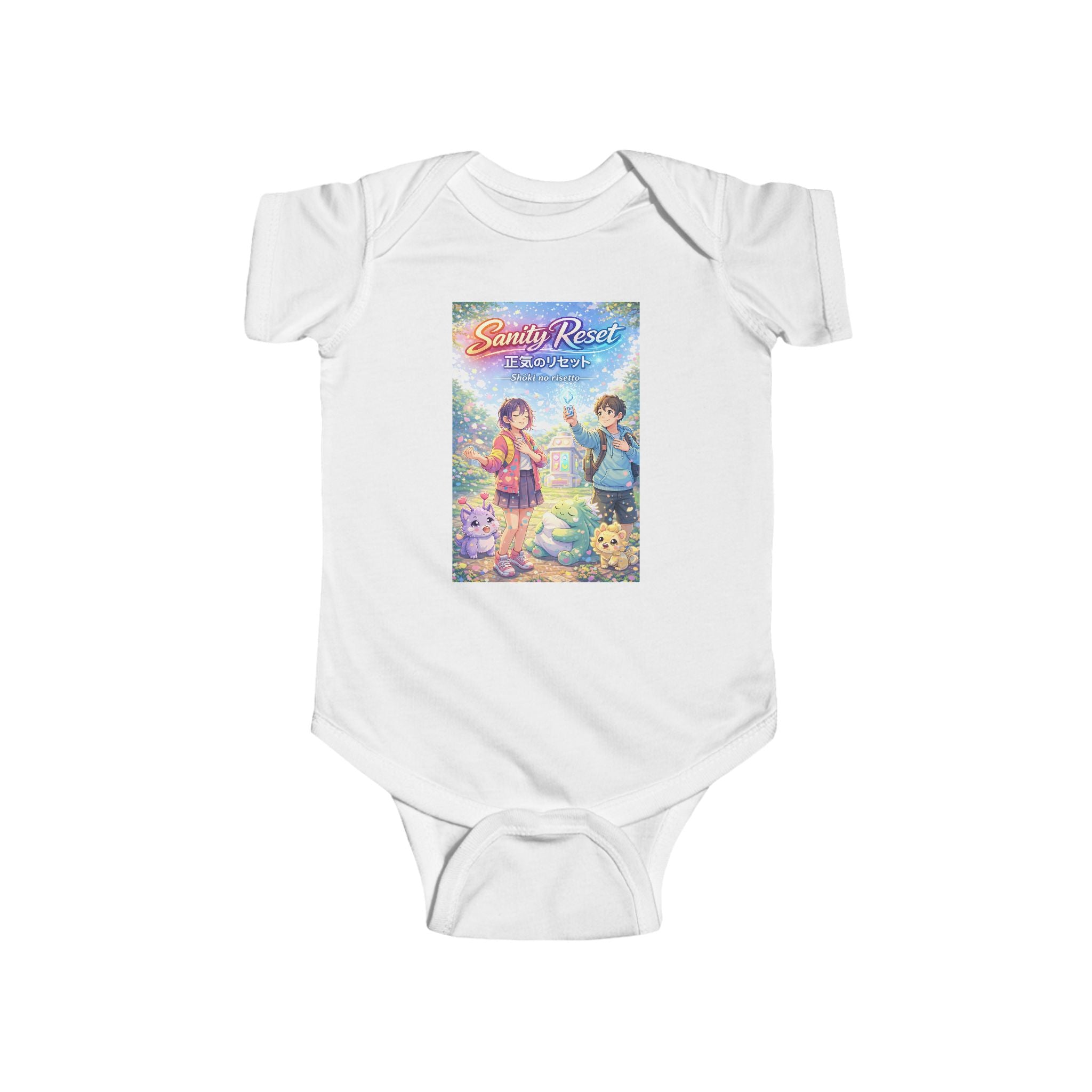 LIMITED LAUNCH DROP: Sanity Reset Infant Fine Jersey Bodysuit — Soft + Durable, Easy-Snap Closure