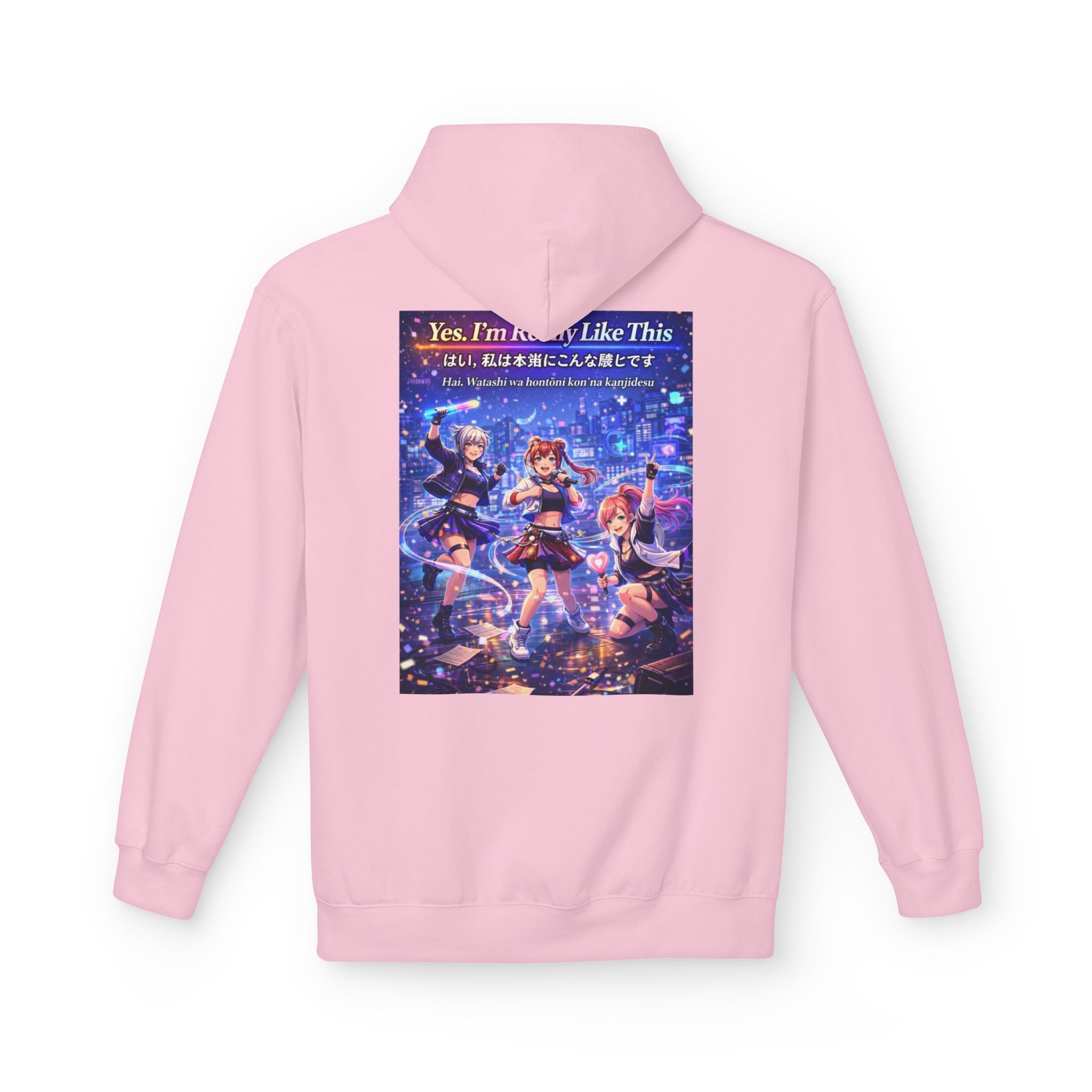 POP Series: Yes. I’m Really Like This Unisex Midweight Fleece Hoodie — Gildan SF500, Soft + Durable