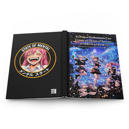 A Drop of Enthusiasm Can Create an Ocean of Success Hardcover Journal (Matte) — 5.75" × 8", 150 Lined Pages