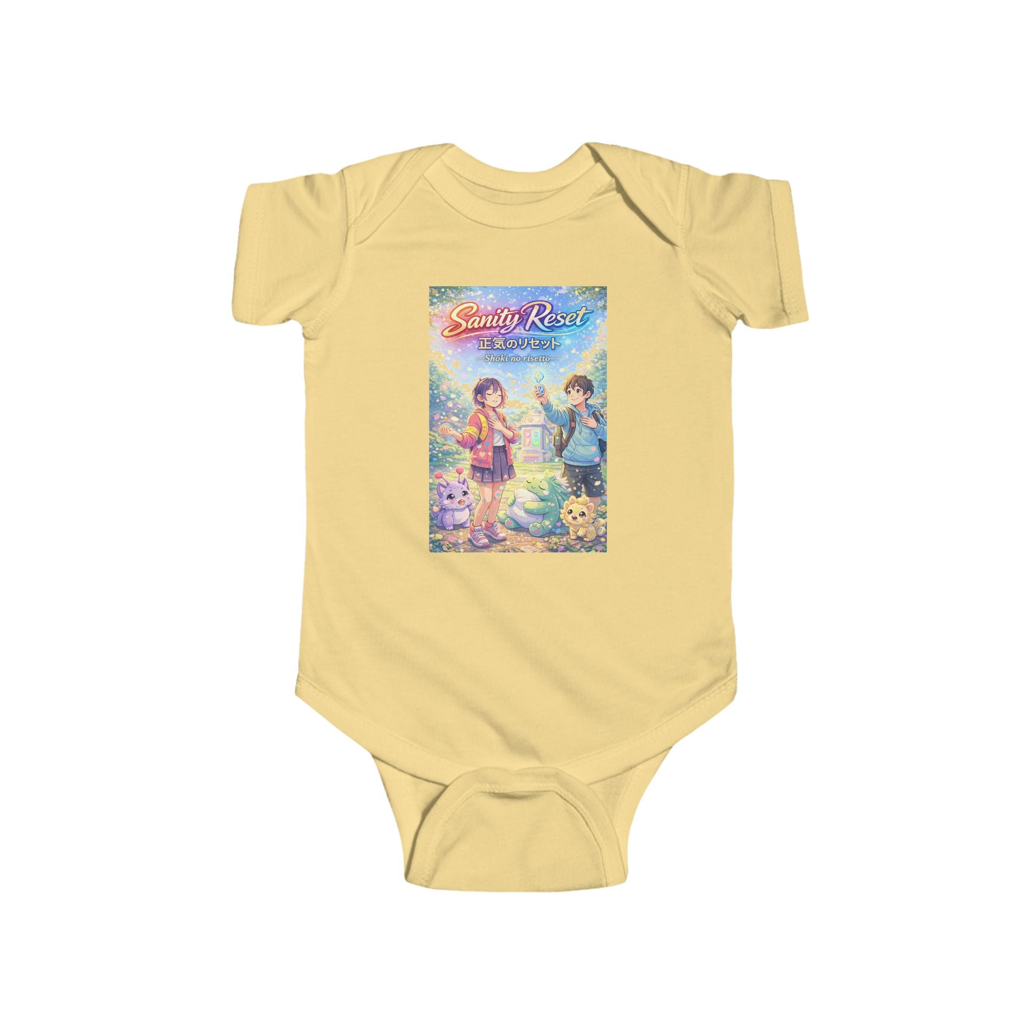 LIMITED LAUNCH DROP: Sanity Reset Infant Fine Jersey Bodysuit — Soft + Durable, Easy-Snap Closure