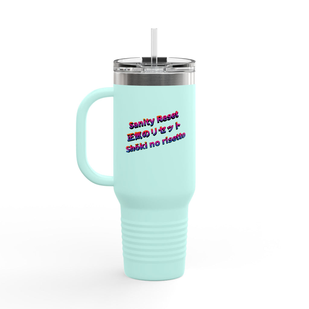 Sanity Reset This Insulated Travel Mug, 40 oz — Stainless Steel, Double-Wall Insulated