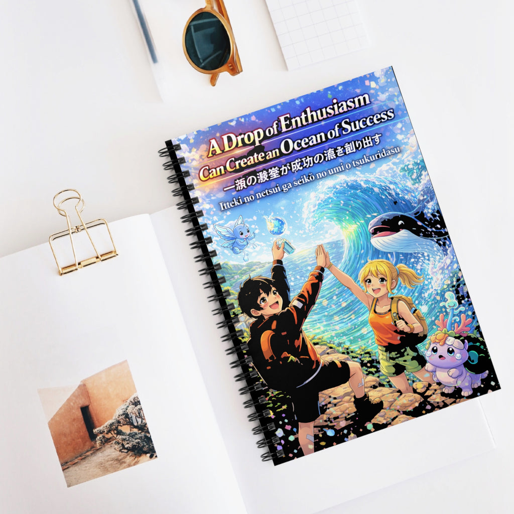 A Drop of Enthusiasm Can Create an Ocean of Success This Spiral Notebook (Ruled Line) — 6" × 8", 118 Pages