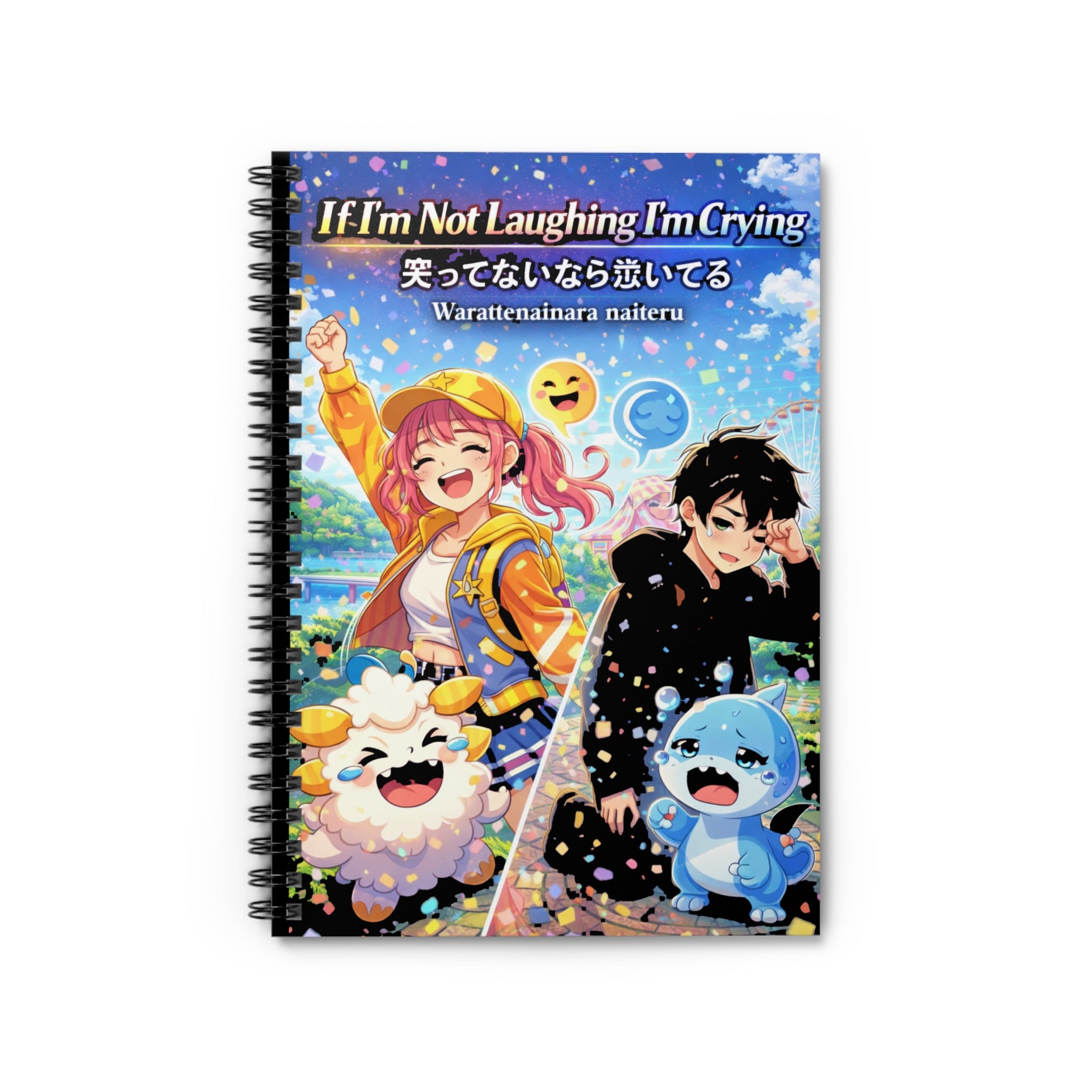 If I'm Not Laughing I'm Crying Spiral Notebook (Ruled Line) — 6" × 8", 118 Pages