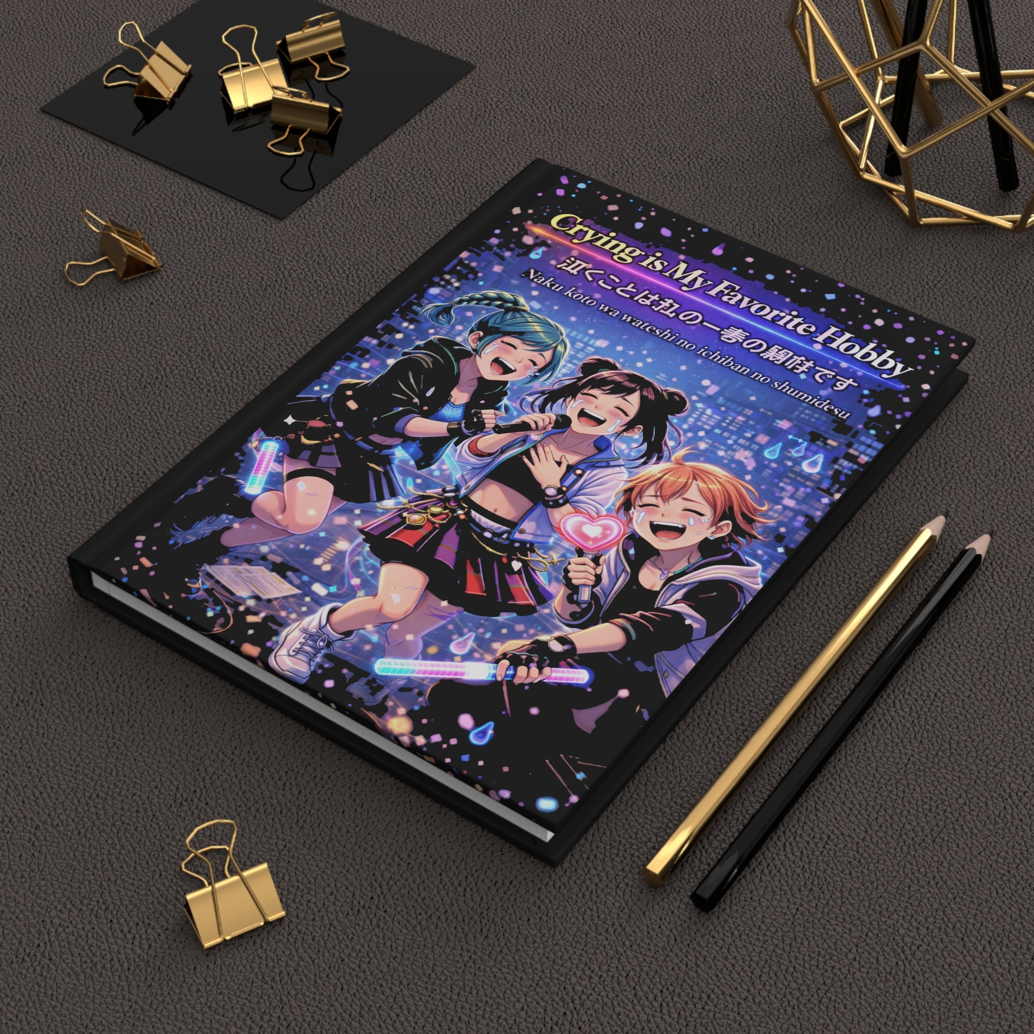 Crying is My Favorite Hobby Hardcover Journal (Matte) — 5.75" × 8", 150 Lined Pages