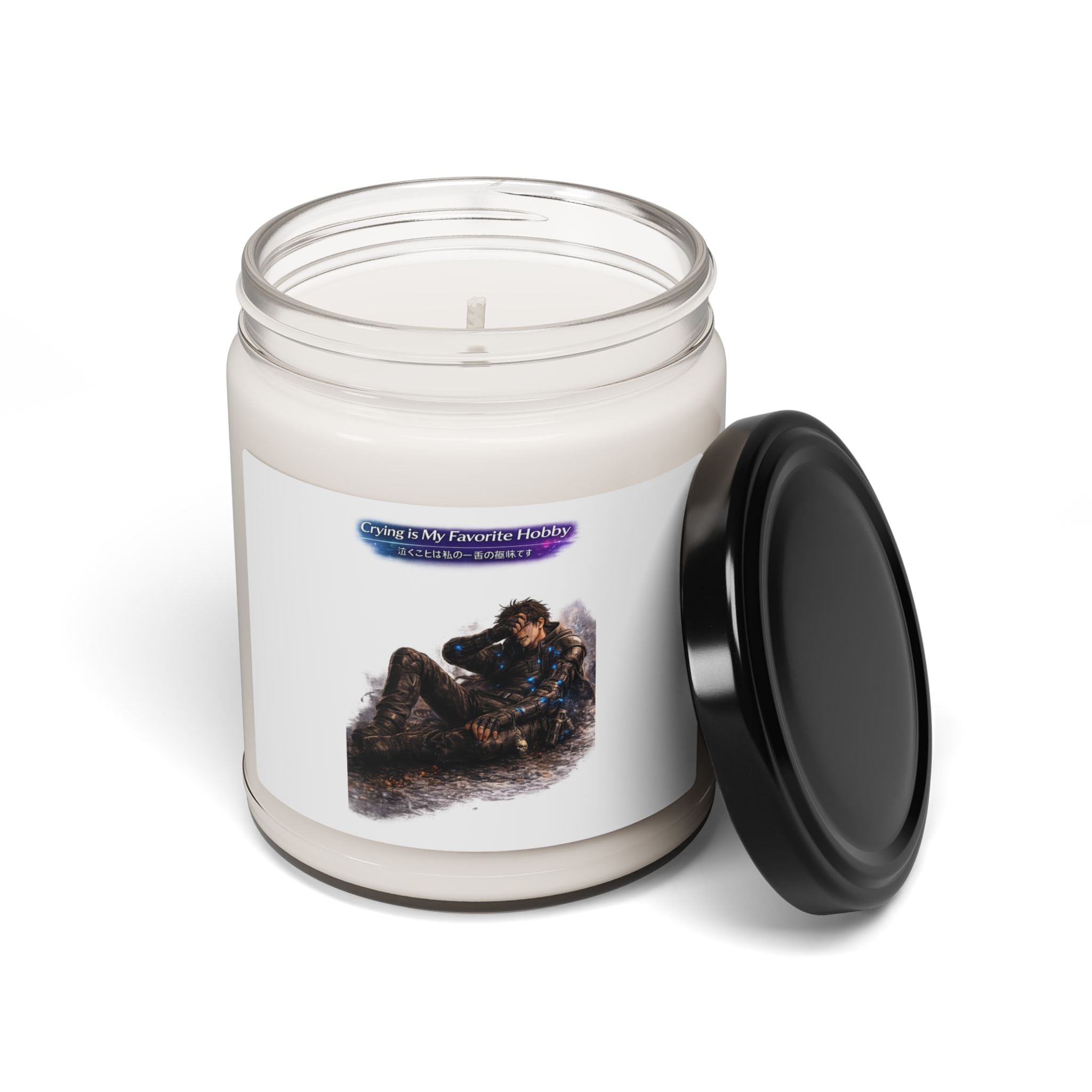 Crying is My Favorite Hobby Scented Soy Candle, 9 oz — 50–60 Hour Burn, 12 Scents