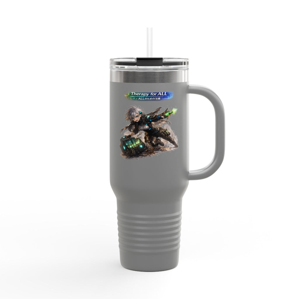 Therapy for ALL This Insulated Travel Mug, 40 oz — Stainless Steel, Double-Wall Insulated