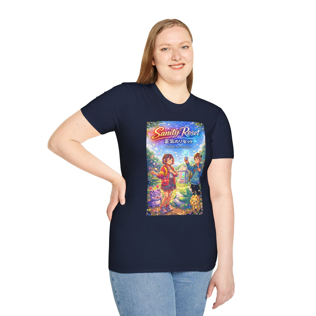 MON Series: Sanity Reset Unisex Softstyle T-Shirt — Gildan 64000, Lightweight + Ultra-Soft
