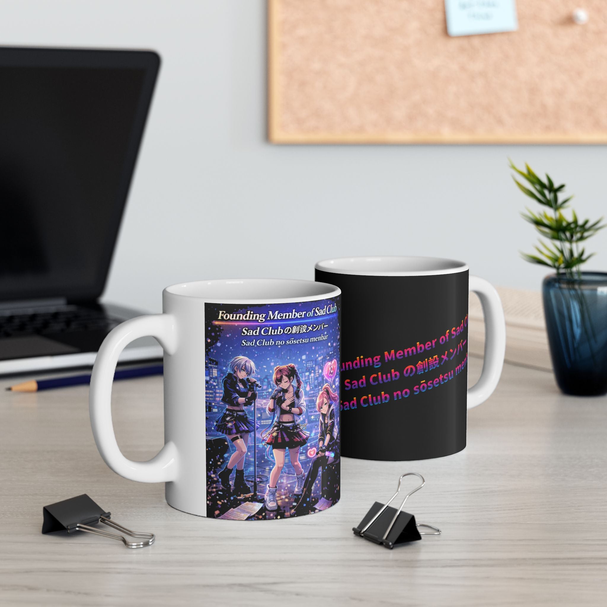 POP Series: Founding Member of Sad Club Ceramic Mug — 11 oz or 15 oz, Microwave + Dishwasher Safe