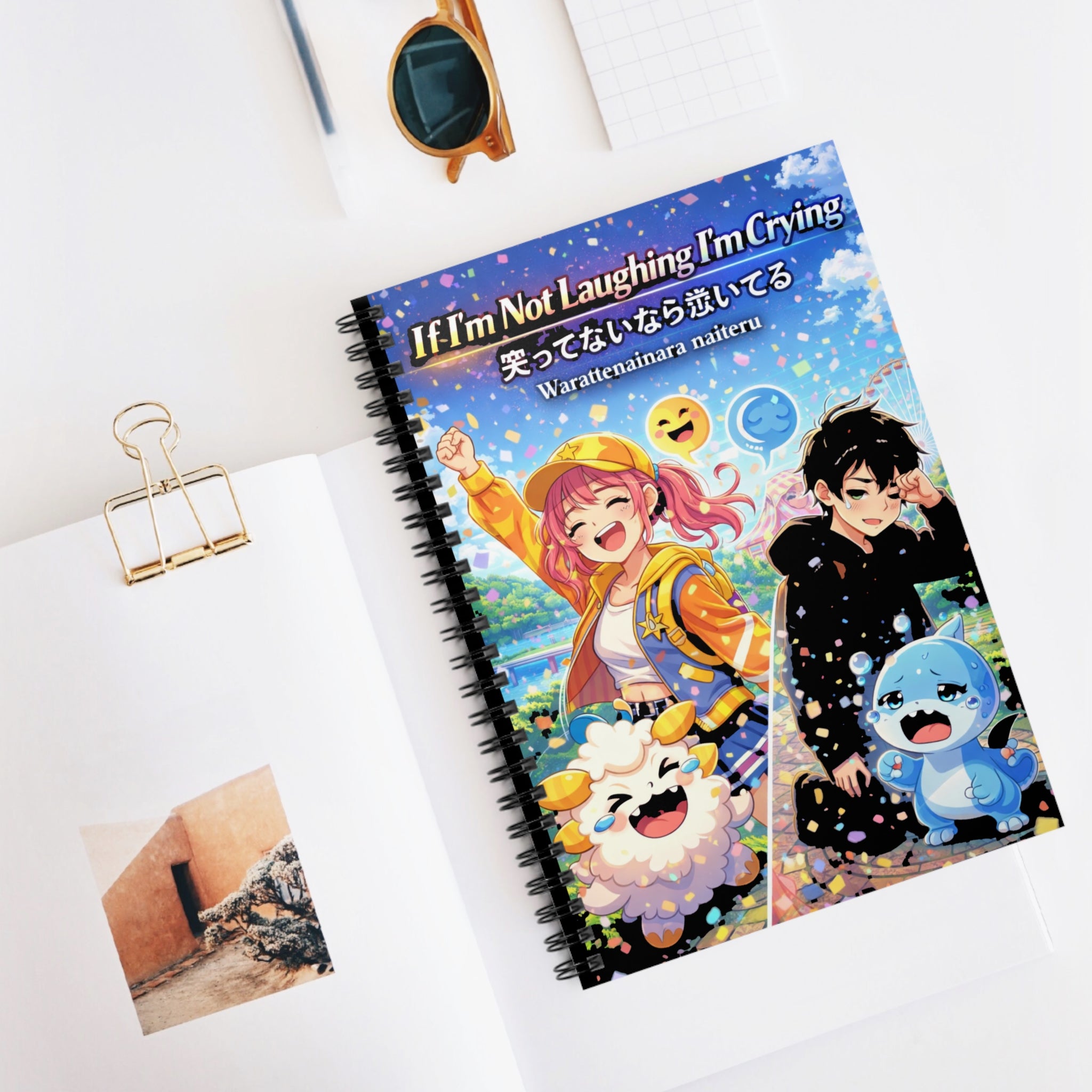 If I'm Not Laughing I'm Crying Spiral Notebook (Ruled Line) — 6" × 8", 118 Pages