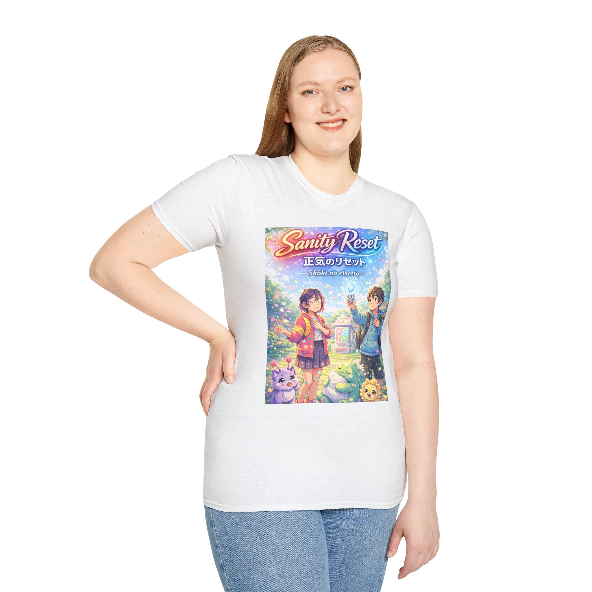 MON Series: Sanity Reset Unisex Softstyle T-Shirt — Gildan 64000, Lightweight + Ultra-Soft