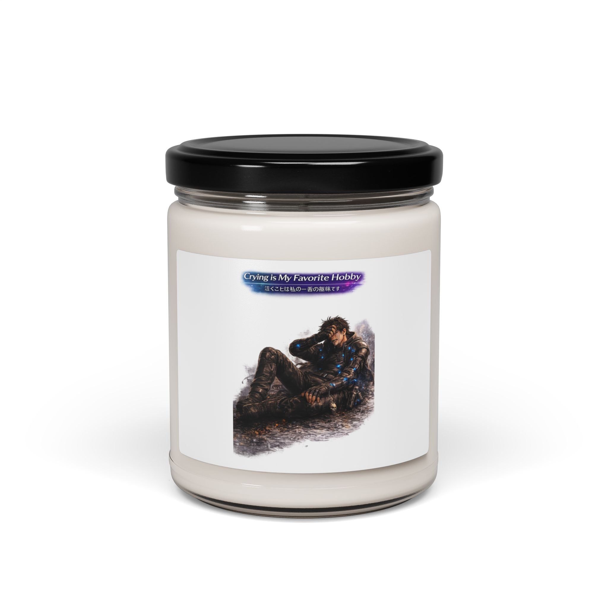 Crying is My Favorite Hobby Scented Soy Candle, 9 oz — 50–60 Hour Burn, 12 Scents