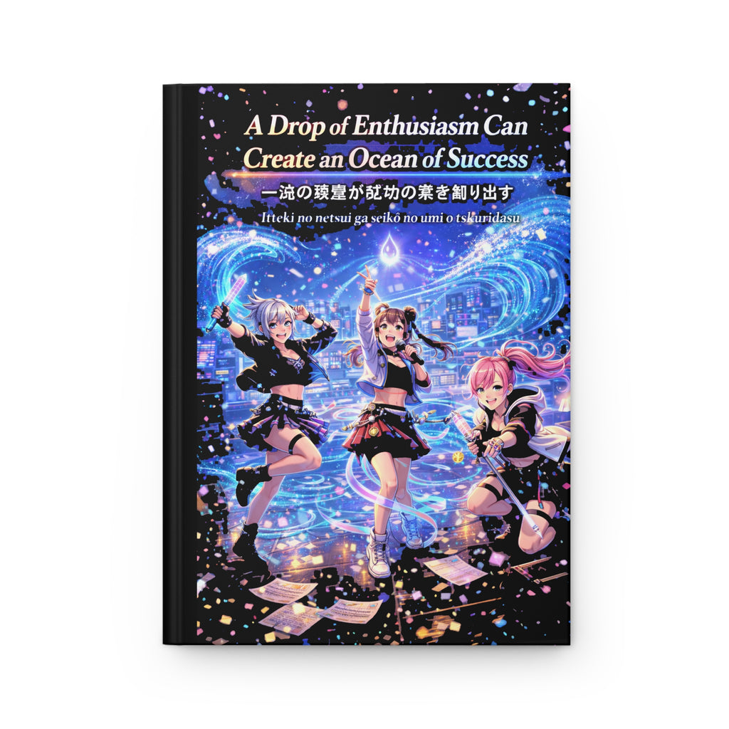 A Drop of Enthusiasm Can Create an Ocean of Success Hardcover Journal (Matte) — 5.75" × 8", 150 Lined Pages