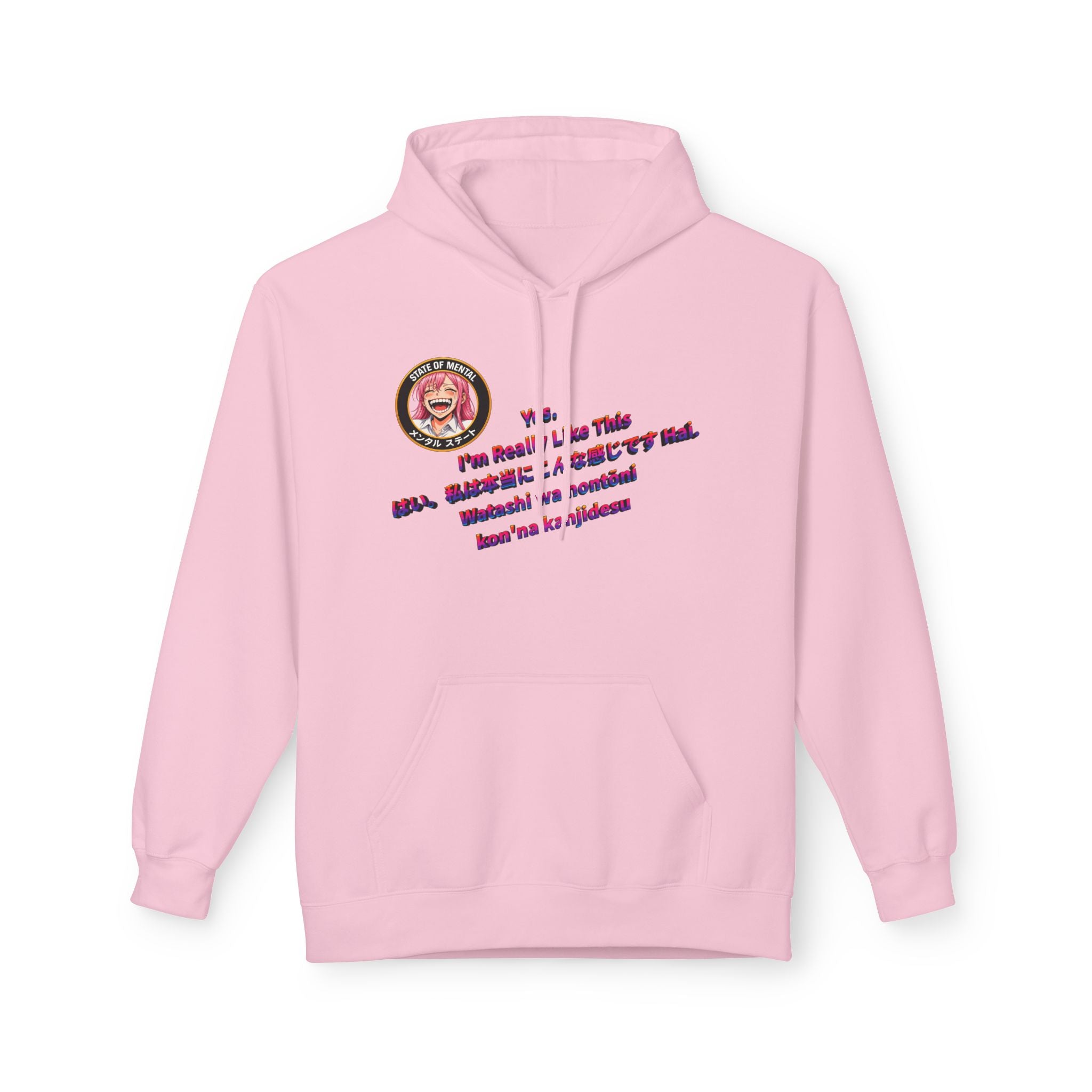 POP Series: Yes. I’m Really Like This Unisex Midweight Fleece Hoodie — Gildan SF500, Soft + Durable
