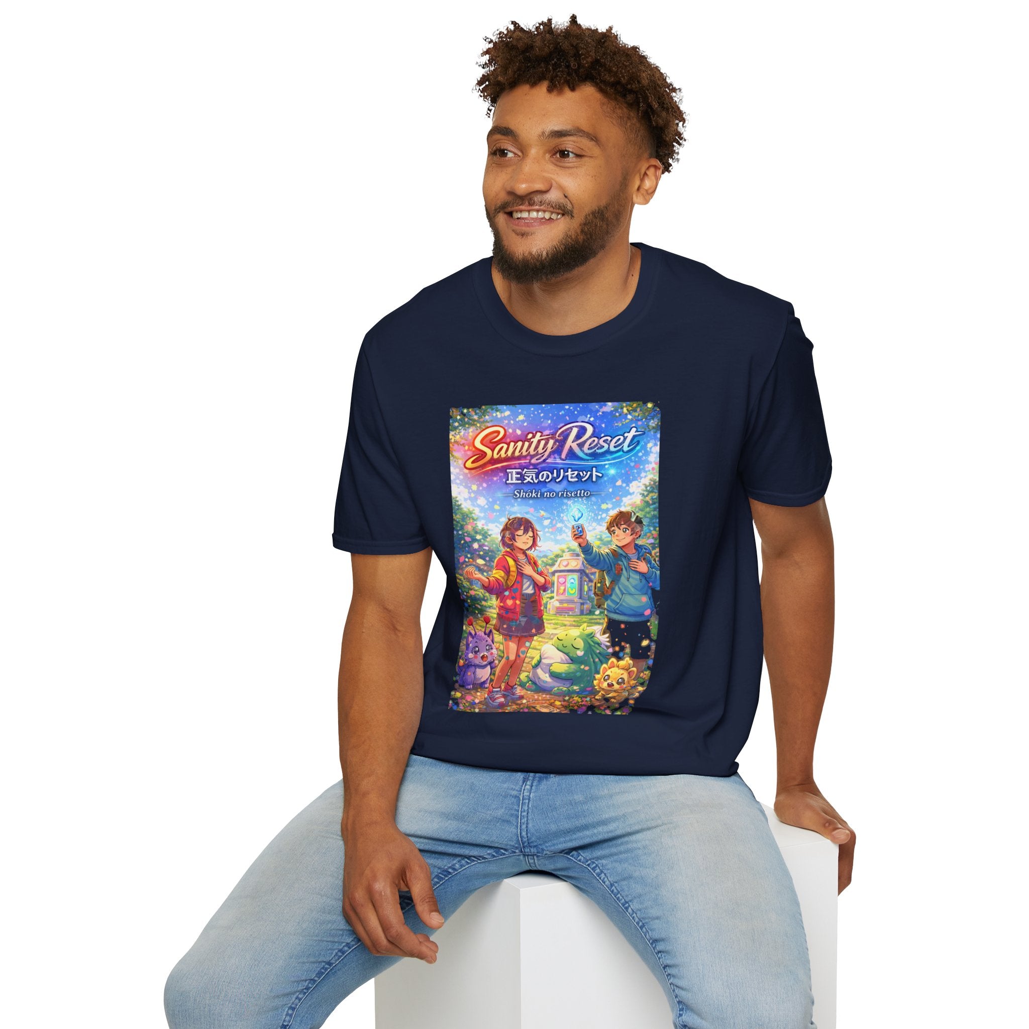 MON Series: Sanity Reset Unisex Softstyle T-Shirt — Gildan 64000, Lightweight + Ultra-Soft