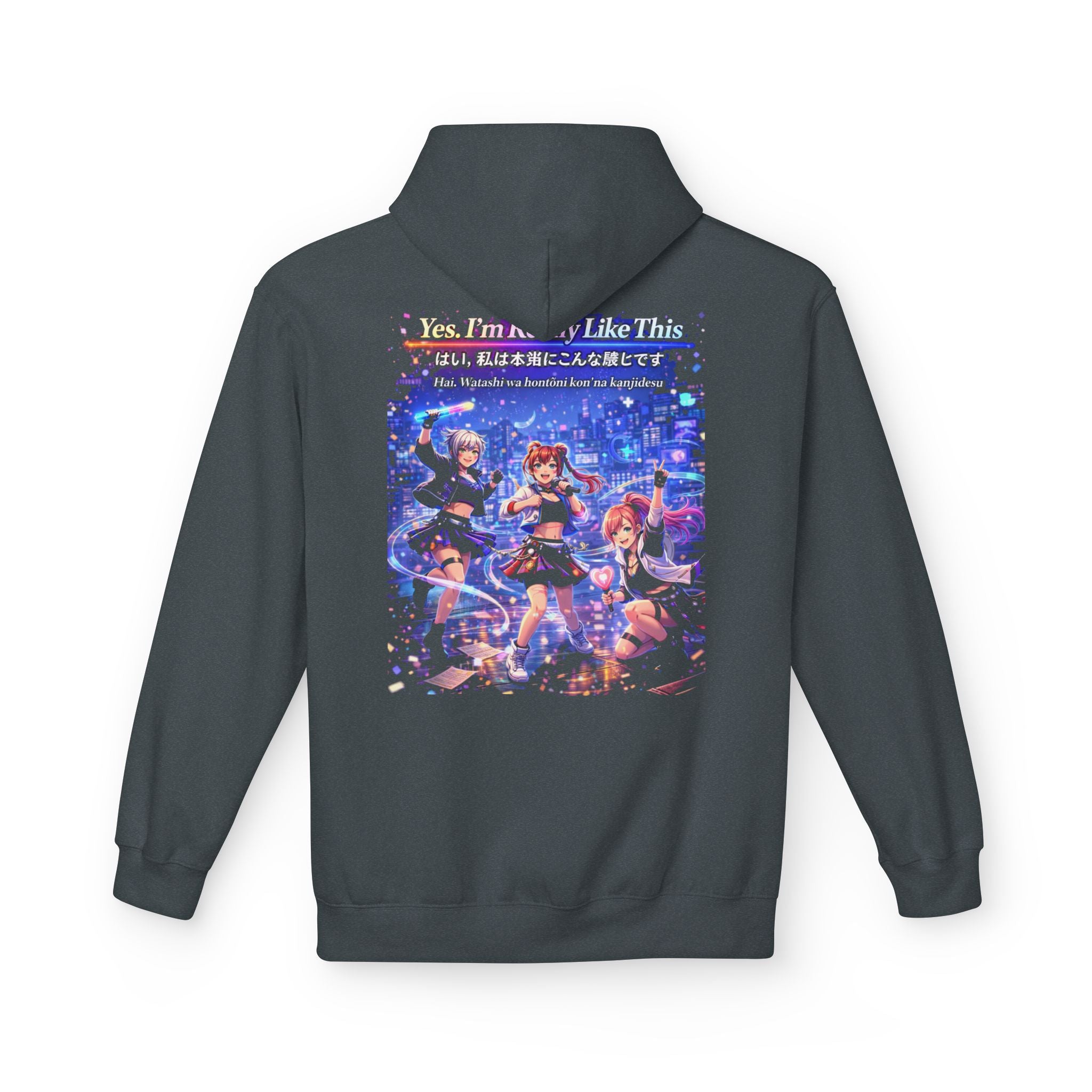 POP Series: Yes. I’m Really Like This Unisex Midweight Fleece Hoodie — Gildan SF500, Soft + Durable