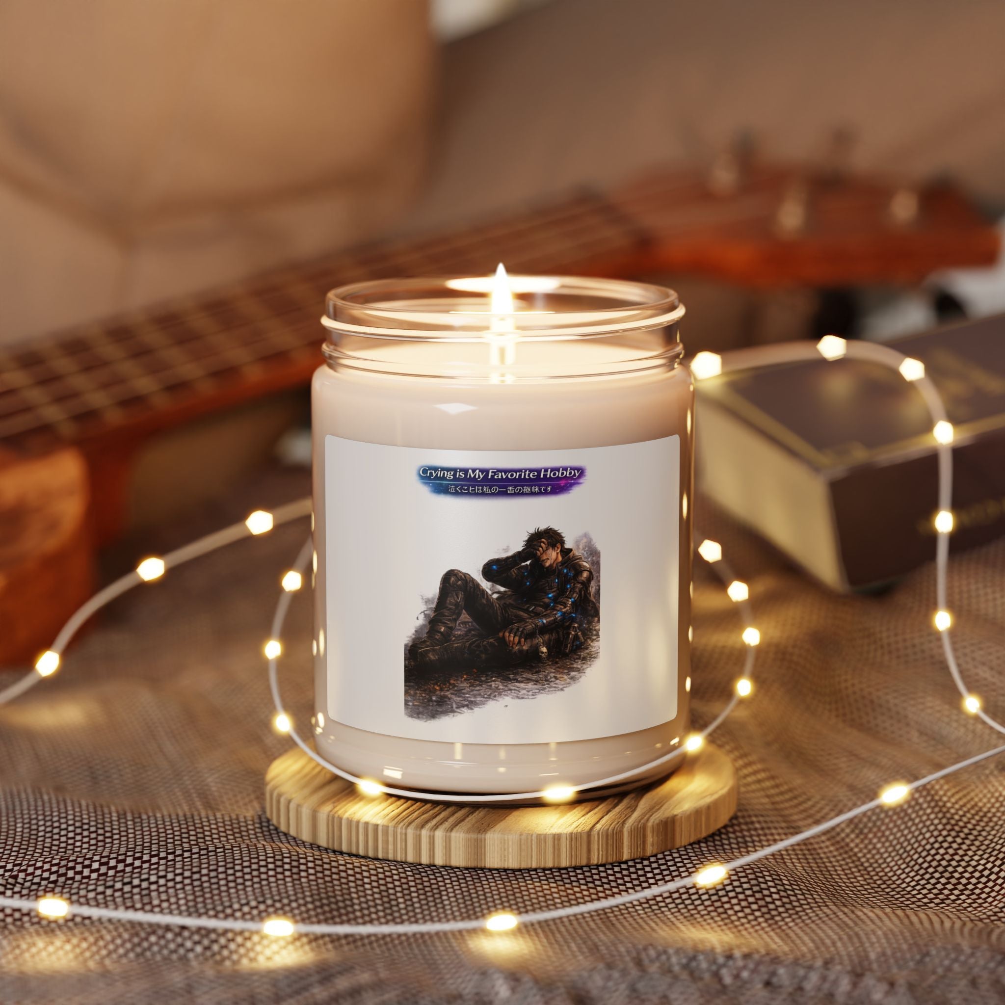 Crying is My Favorite Hobby Scented Soy Candle, 9 oz — 50–60 Hour Burn, 12 Scents