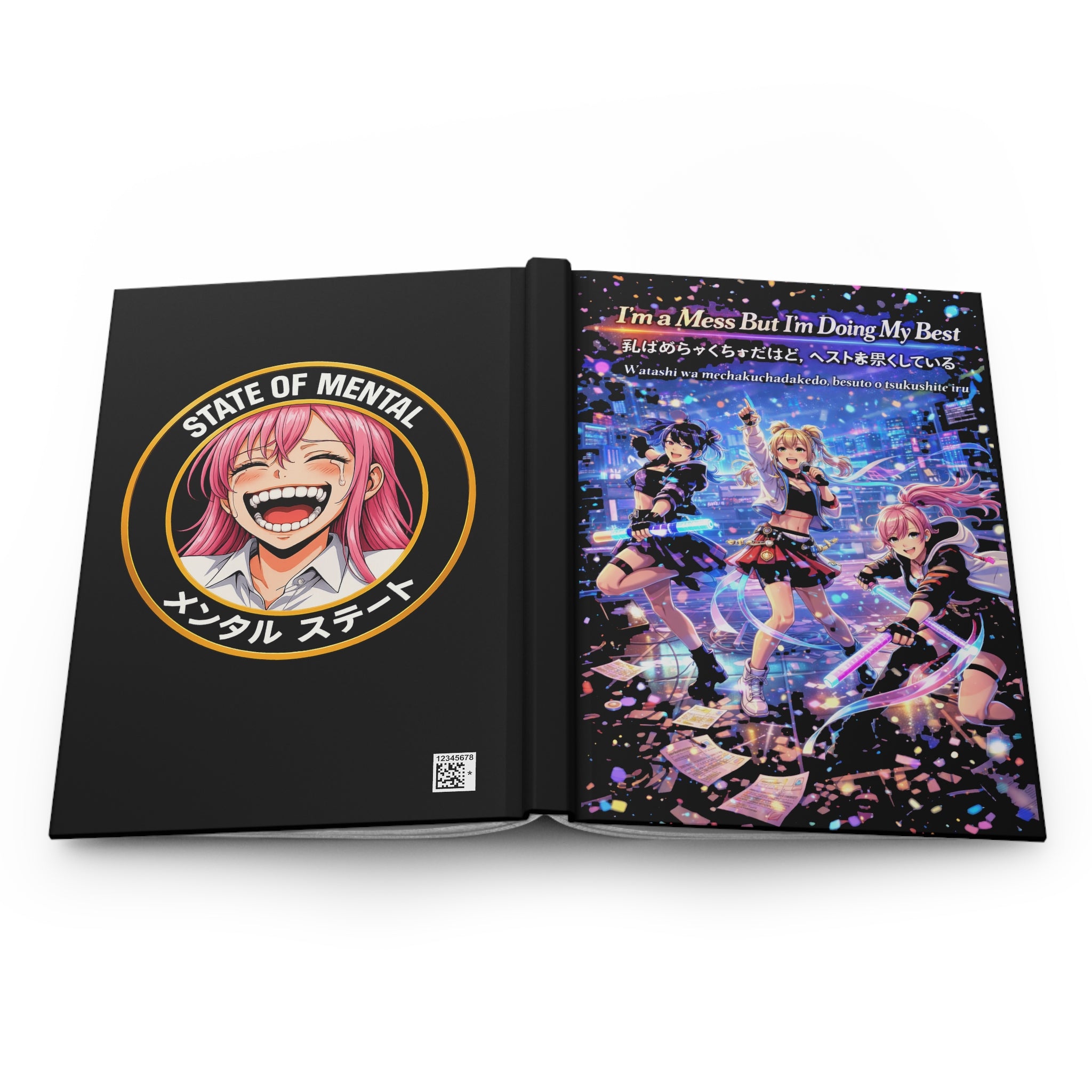 I'm a Mess But I'm Doing My Best Hardcover Journal (Matte) — 5.75" × 8", 150 Lined Pages